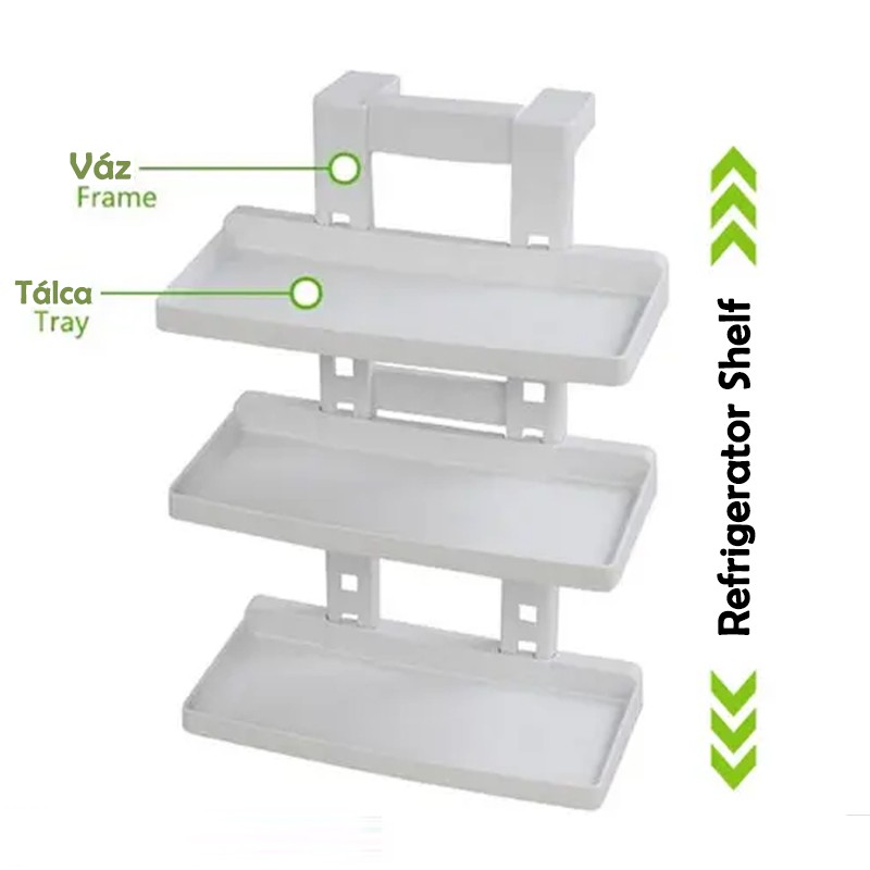 Univerzális polc 3 réteg - Refrigerator Shelf -