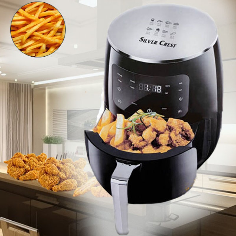 Silver Crest Air Fryer forró levegős sütő 6L - extra nagy, 2400W