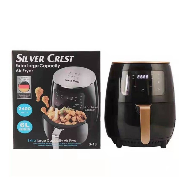 Silver Crest Air Fryer forró levegős sütő 6L - extra nagy, 2400W