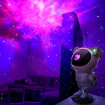 Űrhajós lézerprojektor 8 effektus – Aurora fényvetítés + lézer - LED lámpa, kivetítővel, galaxy astronaut starry sky