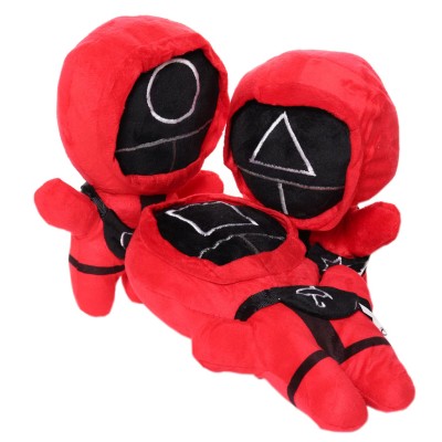 3 db-os Squid Game plüss figura készlet, többszínű, 38 cm