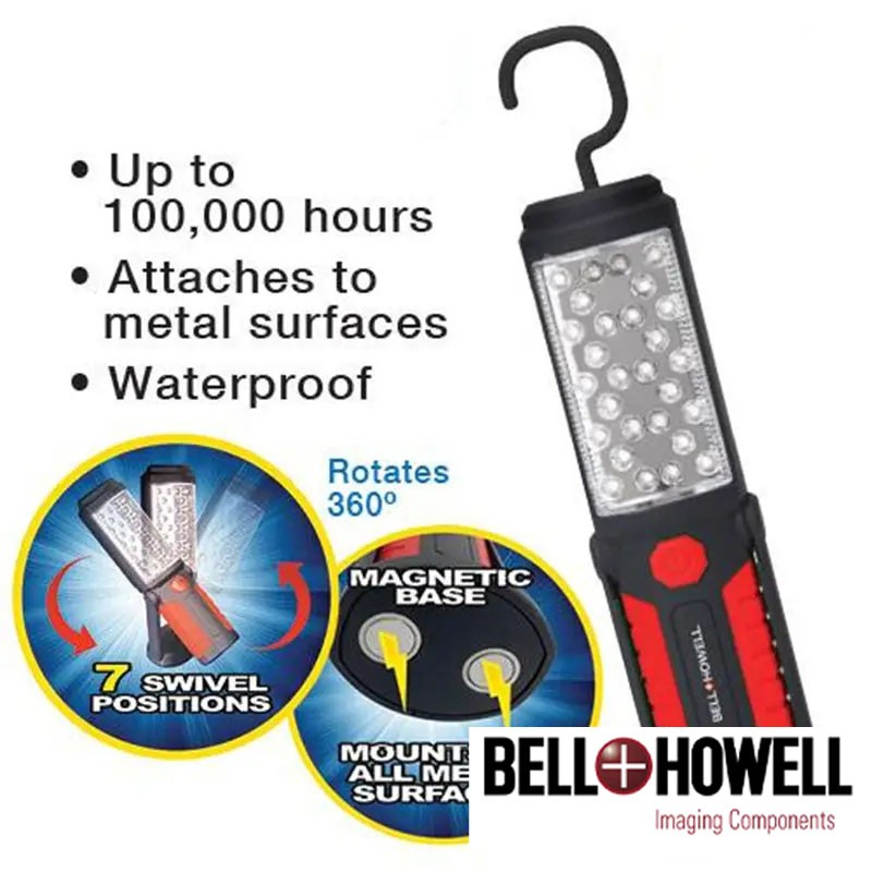 LED -es zseblámpa mágneses - Bell és Howell Torch Lite - 33 Led