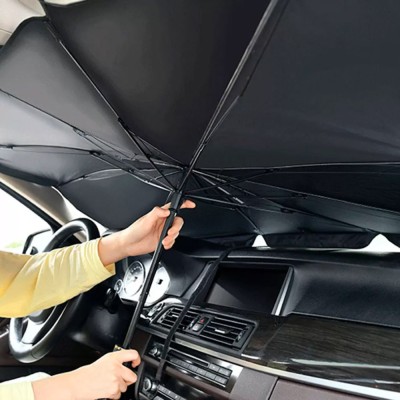 Autós árnyékoló esernyő / összecsukható napvédő szélvédő takaró - 130x76 cm