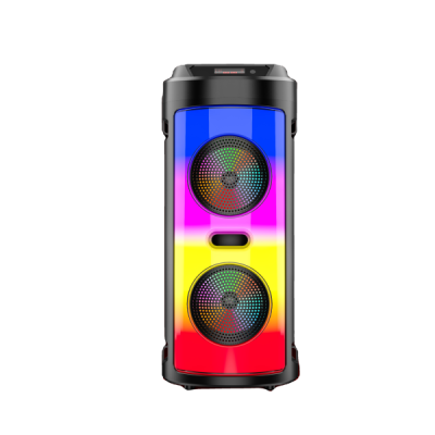 ZQS-4248 LED-es Bluetooth-os party hangszóró karaoke mikrofonnal és távirányítóval - Super Bass Speaker