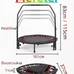 Blux Fitness trambulin markolattal 100 CM