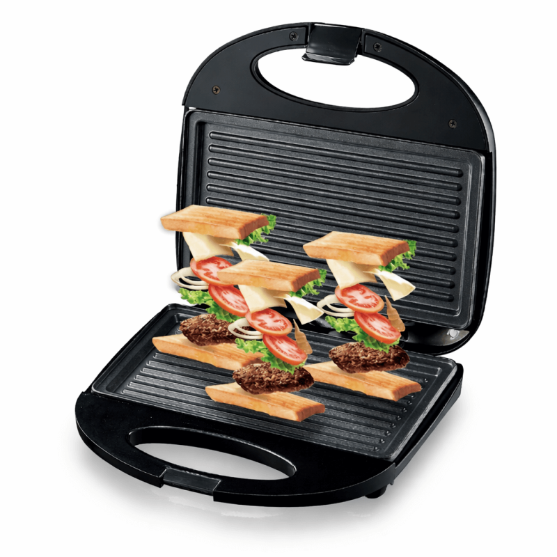 Tapadásmentes Szendvics- és Grillsütő 750W - RAF R.257T