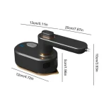 Hordozható gőzölős vasaló – 1000W, 180°-ban forgatható fej - RAF R.1316B