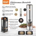 Elektromos Borsőrlő – 10W, Kerámia Őrlőszerkezet - RAF R.7141