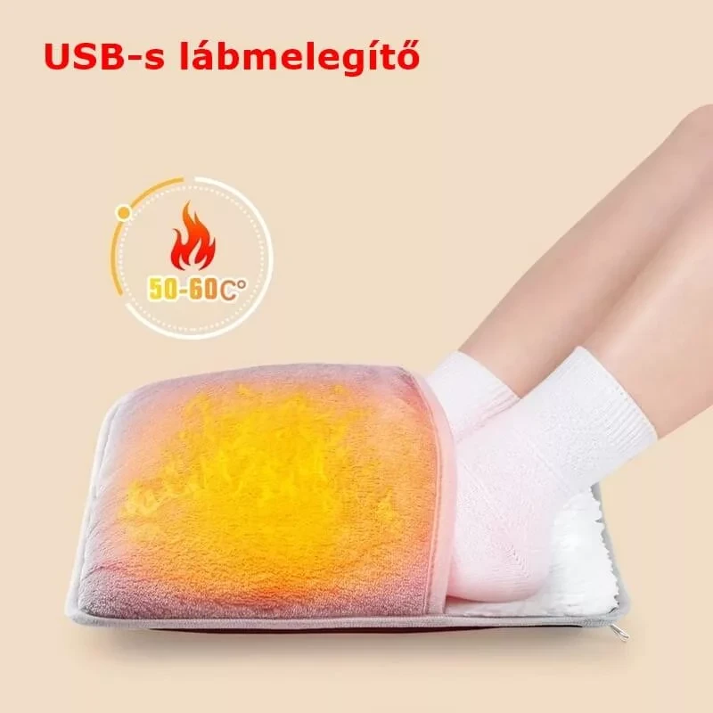 USB-s lábmelegítő – Puha, meleg kuckó a fázós lábaknak