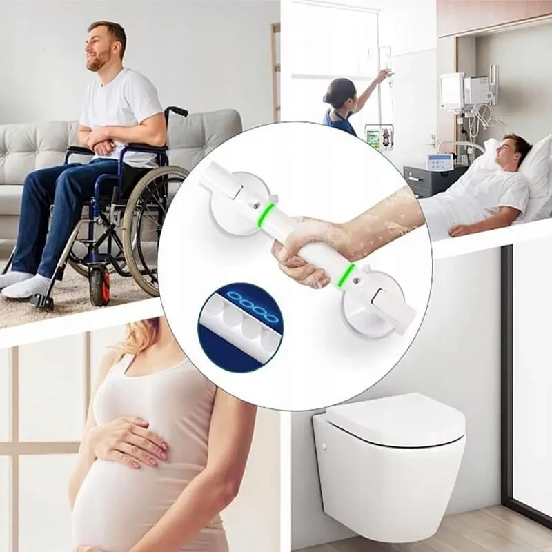 Fluoreszkáló biztonsági kapaszkodó fürdőszobába és WC-be – 35 cm