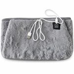 USB-s elektromos derék- és kézmelegítő, 3 hőfokozattal, 60 × 16 cm – szürke