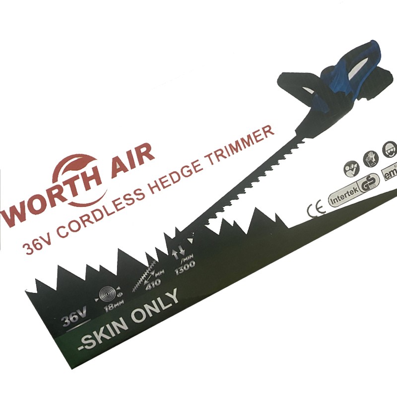 Worth air 36v AKKUMULÁTOROS SÖVÉNYVÁGÓ 41cm