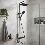 Grafit Multifunkciós Zuhanyrendszer Zongoragombos Panellel – Zegor KEM16-A001YB