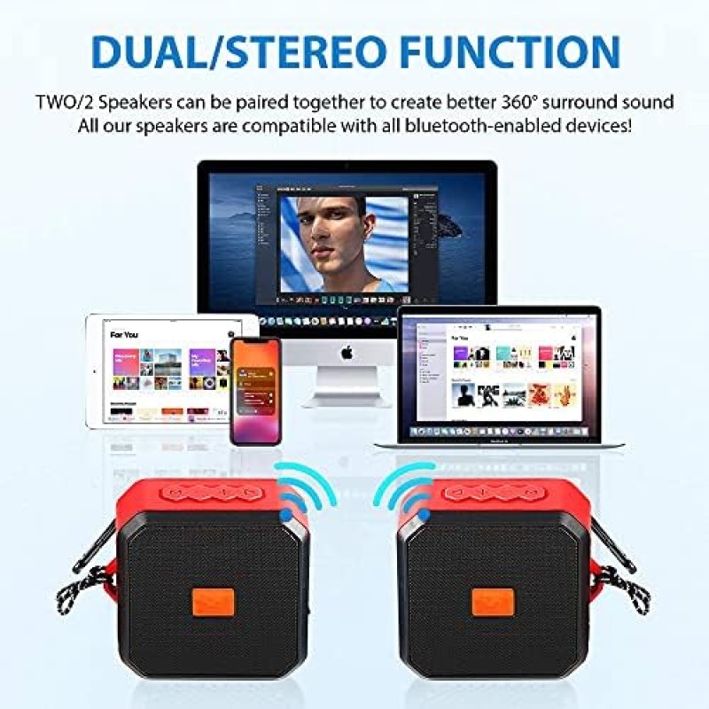 Vízálló Bluetooth hangszóró - USB/TF, FM Rádió - A13