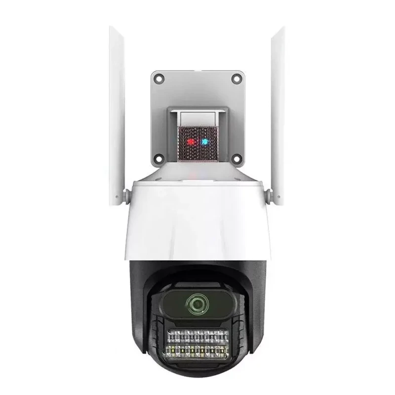 Titan 360° 5MP WiFi PTZ kültéri biztonsági kamera – iCSee, éjjellátás, mozgáskövetés, IP66 (fehér-fekete) KE-23-115