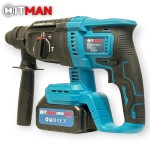 Hitman HT-CDM-7462 3 funkciós fúró-kalapács 62 V SDS Plus rendszerrel két akkuval és töltőkkel