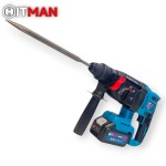 Hitman HT-CDM-7462 3 funkciós fúró-kalapács 62 V SDS Plus rendszerrel két akkuval és töltőkkel