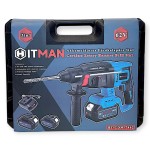 Hitman HT-CDM-7462 3 funkciós fúró-kalapács 62 V SDS Plus rendszerrel két akkuval és töltőkkel