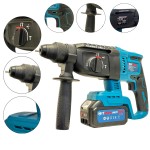 Hitman HT-CDM-7462 3 funkciós fúró-kalapács 62 V SDS Plus rendszerrel két akkuval és töltőkkel