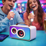 Stereo Wireless Speaker Set – Bluetooth Karaoke Hangszóró 2 Mikrofonnal