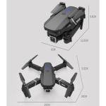 KING TOY Összecsukható HD Kamerás Drón – Optical Flow Stabilizálással - E88