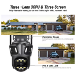 360° WiFi Kültéri PTZ Biztonsági Kamera – AI Mozgásérzékelés, 30m Éjszakai Látás, Hang- és Fényriasztás