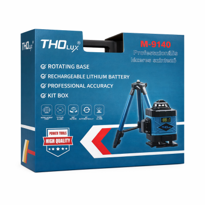 THOlux M-9140 Professzionális Lézeres Szintező – 360° Önszintező Keresztvonalas Lézer