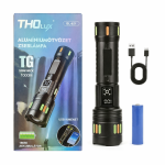 ThoLux TG100 (BL-621) akkumulátoros, fókuszálható LED zseblámpa – USB-C töltéssel és digitális kijelzővel