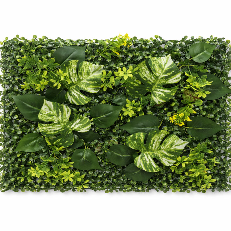 Műnövény Falpanel 60x40 cm – Monstera Green