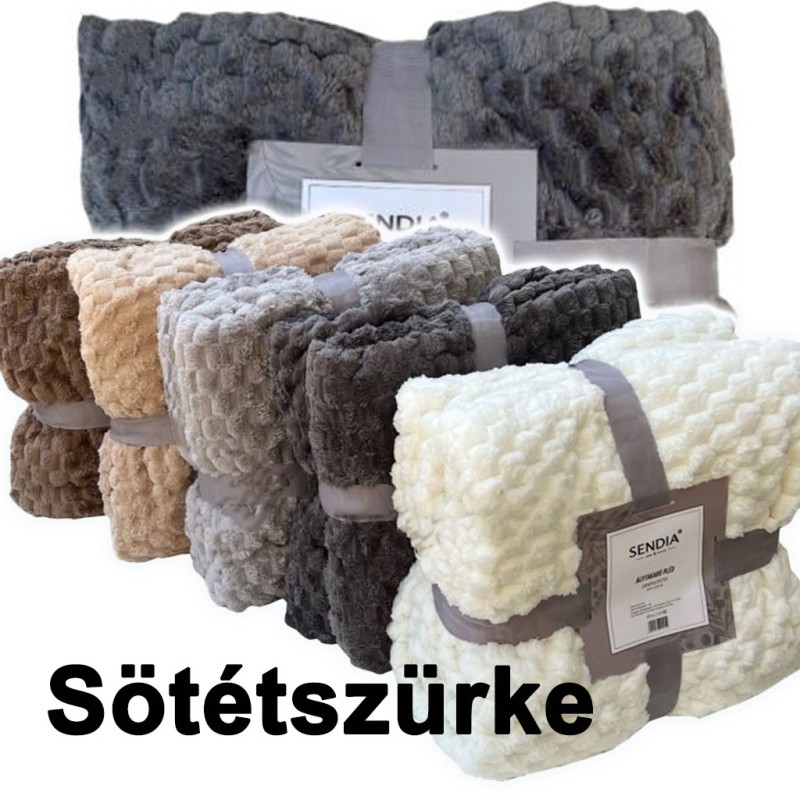 Sendia pihe-puha ágytakaró - sötétszürke- 200x230 cm