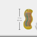 Hajlítható, Színes Csíkos Ceruza Radírral – 10 db-os csomag