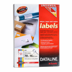 DataLine Esselte fehér etikett címke A4, 51 db x 100 lap /cs ( 70 x 16,9mm) 36826