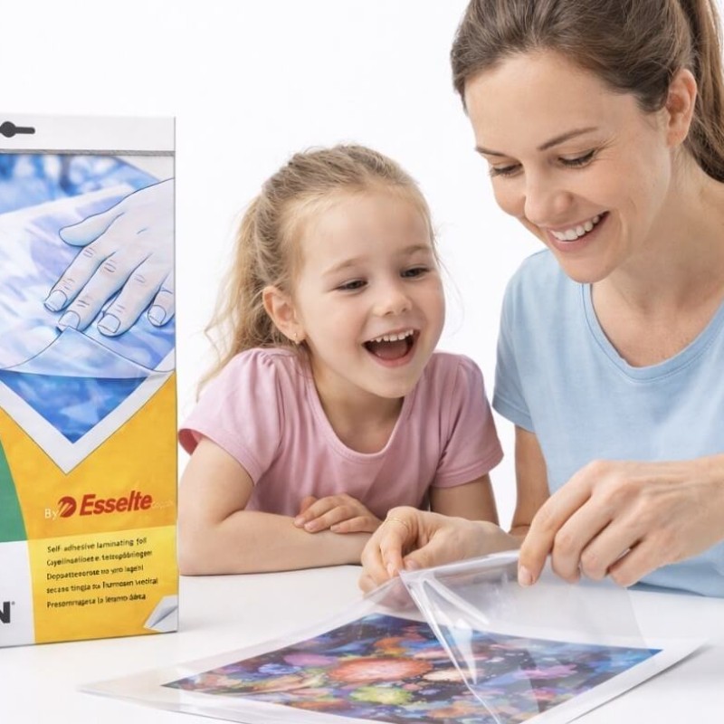 Átlátszó öntapadós füzetborító fólia XYRON Esselte A4-es(229x305mm) 10db/ cs 384940 (kézi)