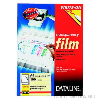 DataLine Esselte írásvetítő fólia kézíráshoz A4 100lap/dob *57178*