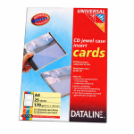 Dataline CD-DVD tok belső borító etikett (két oldalas) 170g, 25db/cs 57646