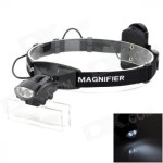 Fejpánt nagyítóval, lámpával ( 2Led Headband Illuminating Magnifier )