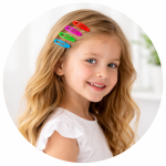 Színes hajcsatt 4db