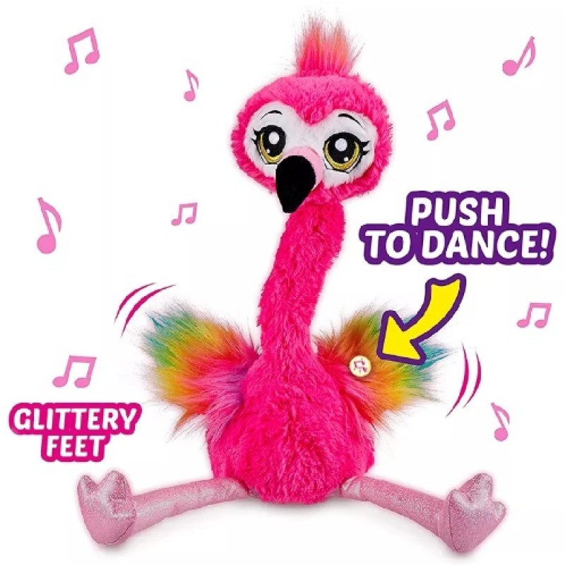 Flamingo Magic Toy Interaktív plüssjáték - visszabeszél, énekel és táncol