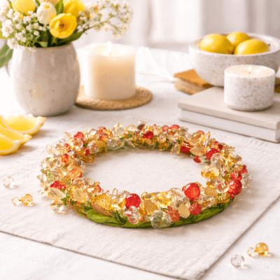 Vidám asztali dekoráció