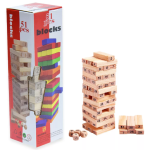 51 darabos jenga társasjáték