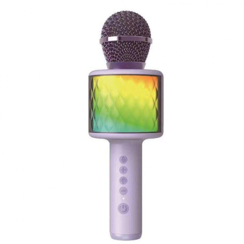 Karaoke Vezeték nélküli Bluetooth mikrofon hangszóróval - LED fényekkel  Több színben is választható  WT-02