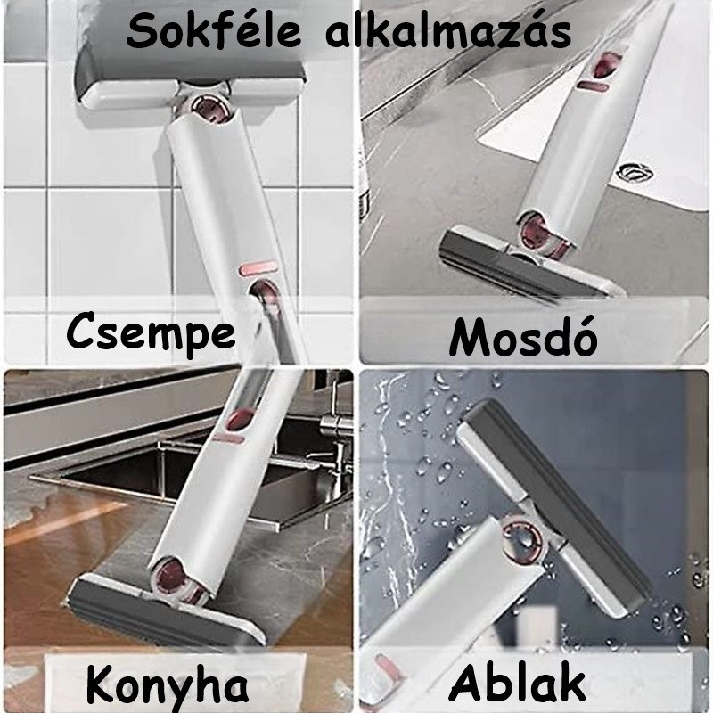 Hordozható kézi mini mop, felmosó, takarító