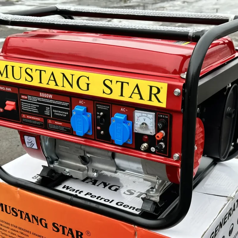 Mustang Star 8800 GENERATOR benzines, áramfejlesztő aggregátor