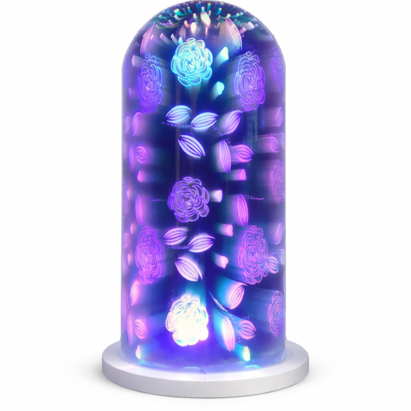 3D hatású ledes lámpás, Csodálatos dekoráció romantikus fényű éjszakai lámpa