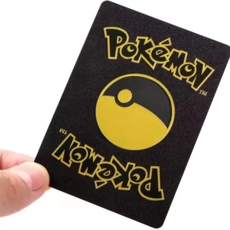 Pokemon  kártya készlet, fekete 25 db vizallo plasztik kartya Trading Card Game Waterproof Plastic