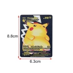 Pokemon  kártya készlet, fekete 25 db vizallo plasztik kartya Trading Card Game Waterproof Plastic