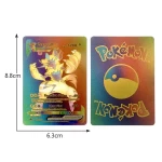 Pokemon  kártya készlet, színes 25 db vizallo plasztik kartya Trading Card Game Waterproof Plastic