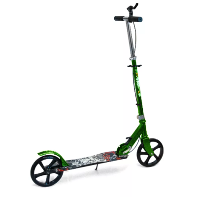 Scooter Tiger roller kézifékkel - zöld