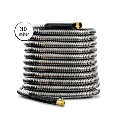 Steel Hose csavarodásmentes extra erős fém locsolótömlő, slag 30 méter