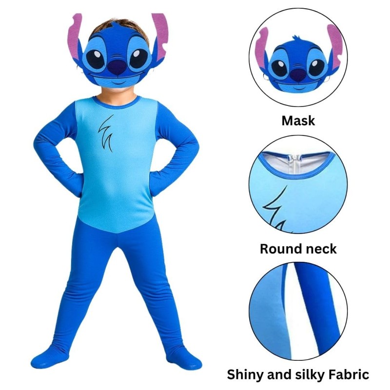 Stitch jelmez álarccal gyerekeknek – Lilo és Stitch mesehős farsangra